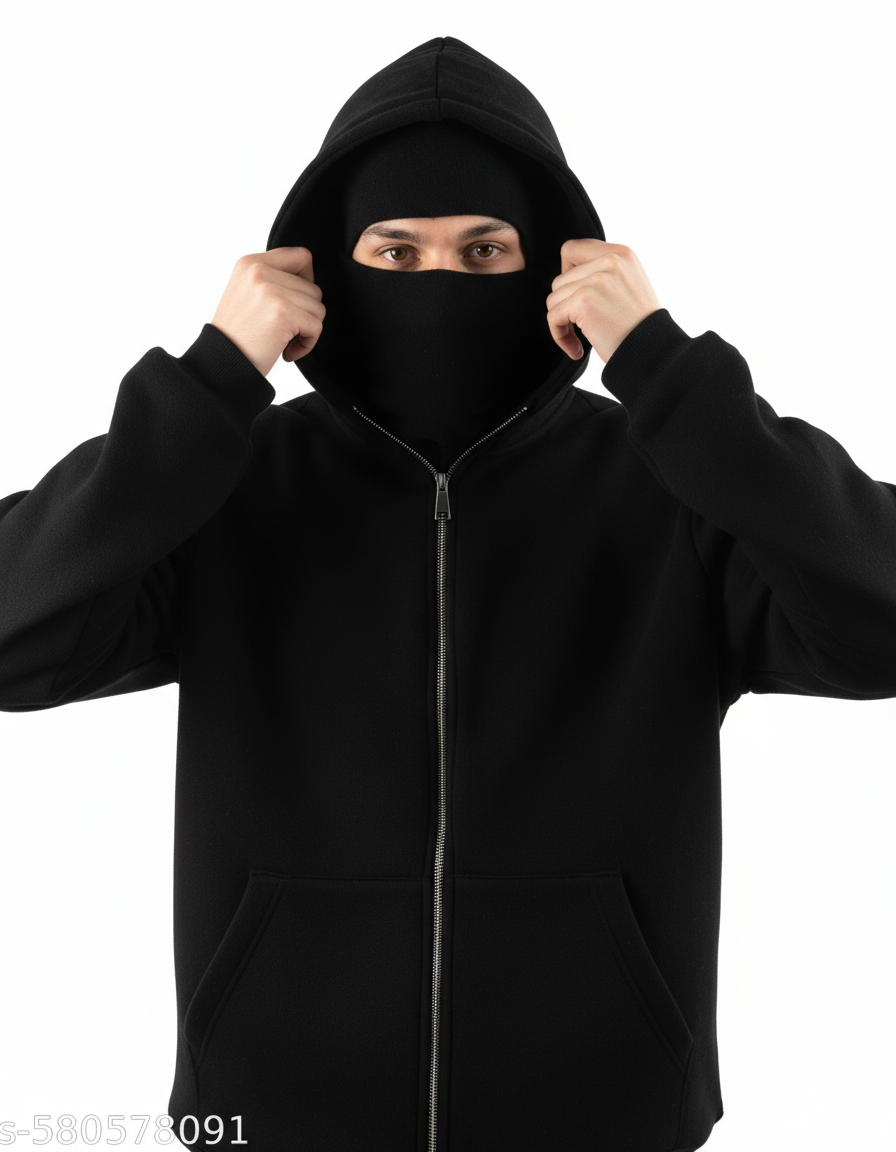 Black Ninja zipper hoodies