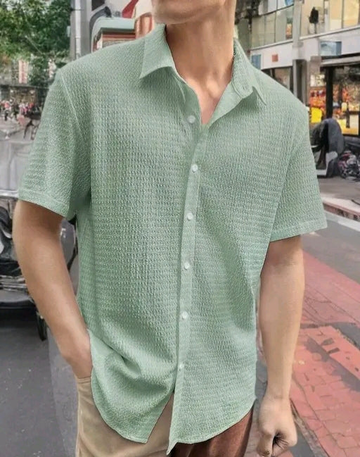 Men's imported popcorn shirts