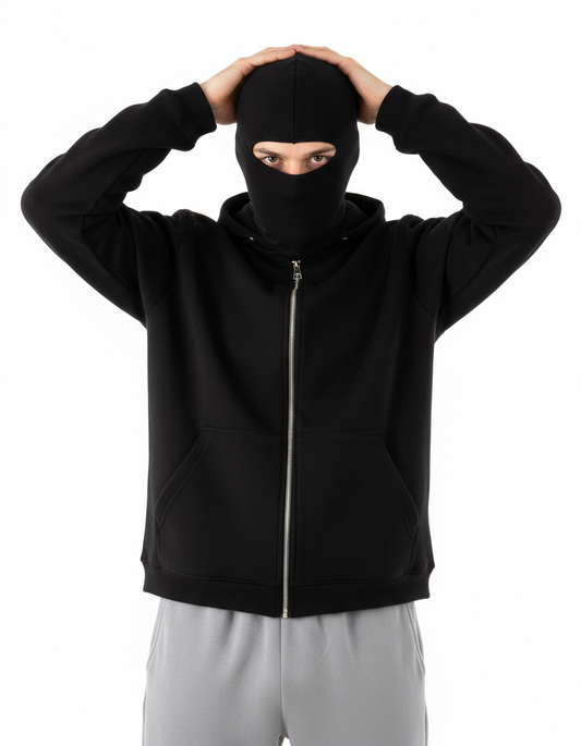 Black Ninja zipper hoodies