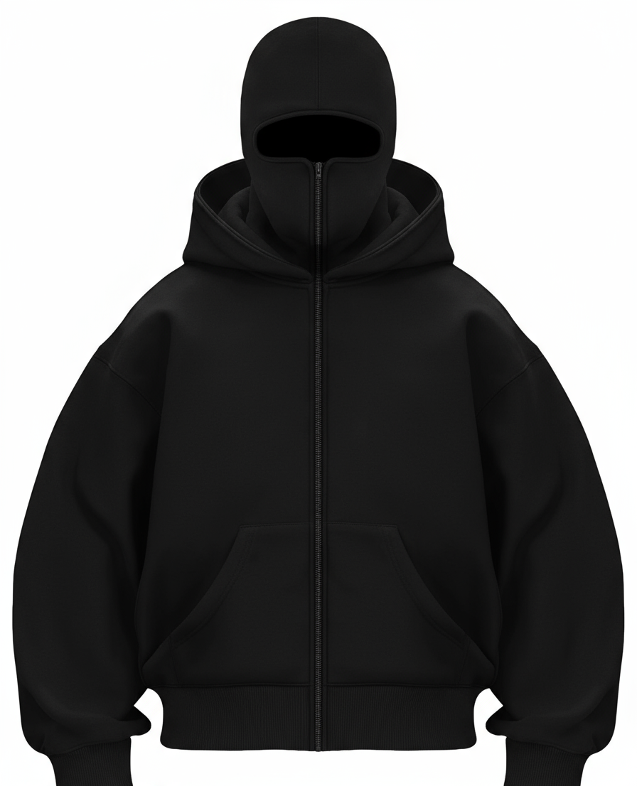 Black Ninja zipper hoodies